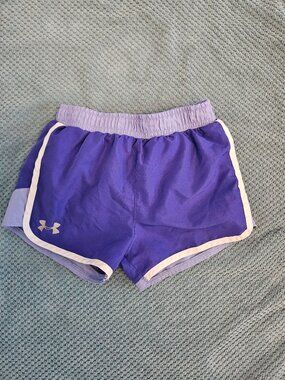Under Armour Shorts with liner size 6 Purple